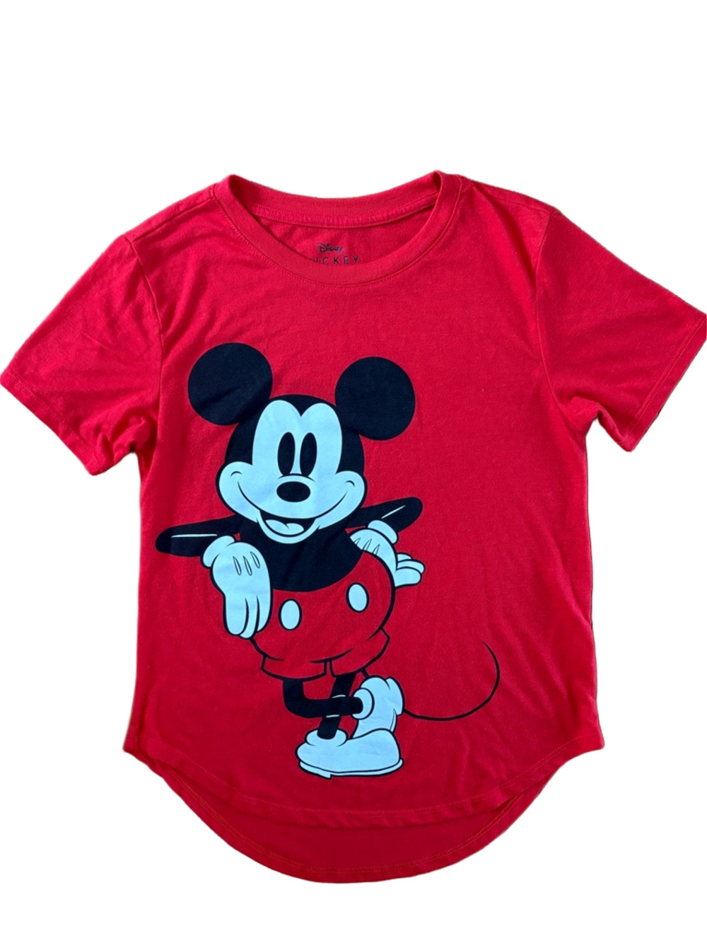 Disney Red Minnie Mickey Mouse Tee Shirt Graphic Top Size Medium